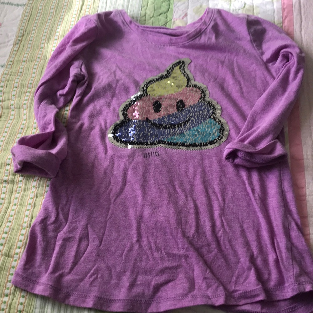 Emoji flip sequin shirt
